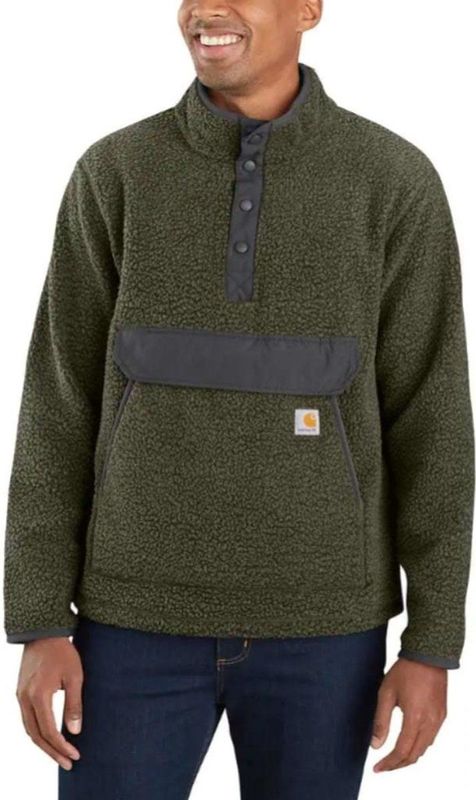 Carhartt Relaxed Fit Fleece - Basil Heather - Pullover Heren