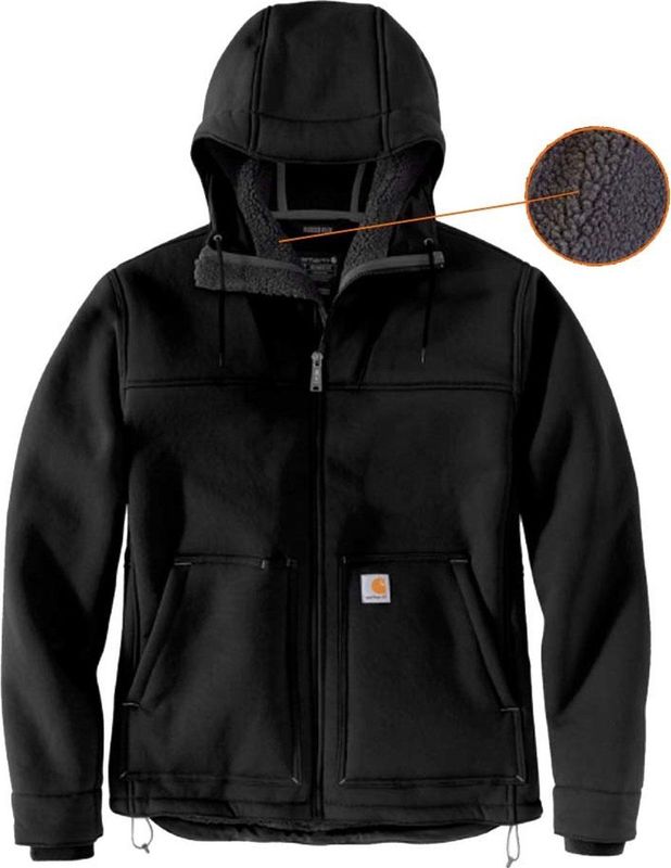 Carhartt - Super Dux - Gevoerde Jas - Zwart - Geïsoleerd - Relaxed Fit