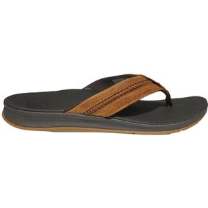 Reef - Leather Ortho-Bounce Coast - Teenslippers - Bruin - Leer