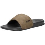 Reef One Slidegrey/Tan Heren Slippers - Grijs/Cognac - Maat 45