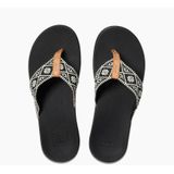 Reef Ortho Wovenblack/White Dames Slippers - Zwart/Wit - Maat 36