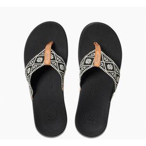 Reef Ortho Woven Slippers Dames Zwart