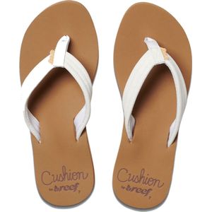 Reef Cushion Breezecloud Dames Slippers - Cognac Wit