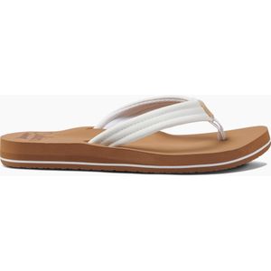 Reef Cushion Breezecloud Dames Slippers - Cognac Wit