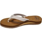 Reef Cushion Breezecloud Dames Slippers - Cognac Wit