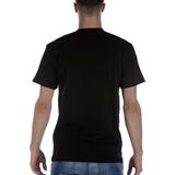 Vans Left Chest Logo Tee Heren T-shirt - Black White