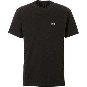 Vans Left Chest Logo Tee Heren T-shirt - Black White