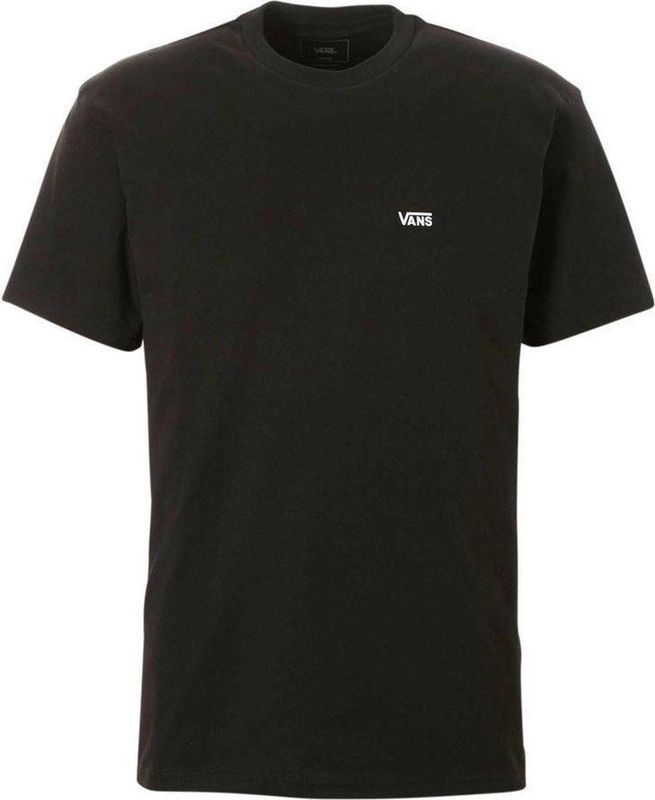 Vans Left Chest Logo Tee Heren T-shirt - Black White