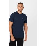 Vans Left Chest Logo Tee Heren T-shirt - Navy White
