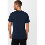 Vans Left Chest Logo Tee Heren T-shirt - Navy White
