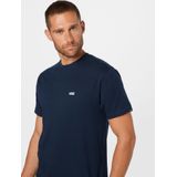 Vans Left Chest Logo Tee Heren T-shirt - Navy White