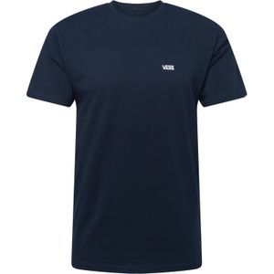 Vans Left Chest Logo Tee Heren T-shirt - Navy White