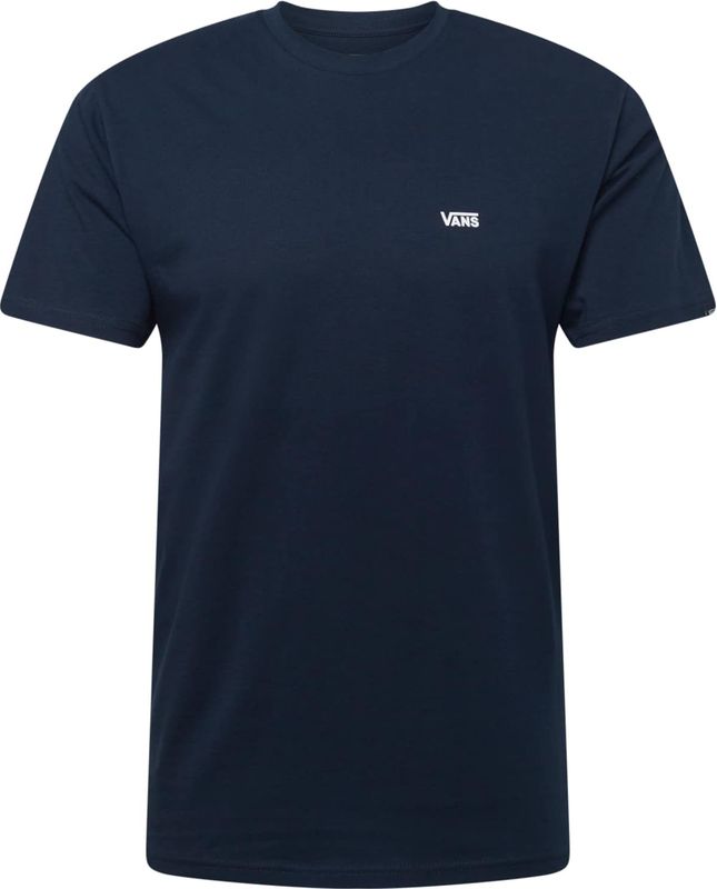 Vans Left Chest Logo Tee Heren T-shirt - Navy White