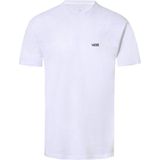 Vans Left Chest Logo Tee Heren T-shirt - White Black