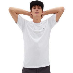 Vans Left Chest Logo Tee Heren T-shirt - White Black