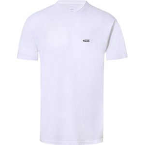 Vans Left Chest Logo Tee Heren T-shirt - White Black