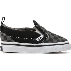 Vans - Slip On V - Sneakers - Zwart - Canvas - Instap Model