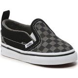 Sneakers - Textiel - Geruit - Elastische Inzetstukken - Platte Hak