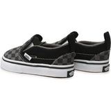 Sneakers - Textiel - Geruit - Elastische Inzetstukken - Platte Hak