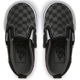 Sneakers - Textiel - Geruit - Elastische Inzetstukken - Platte Hak