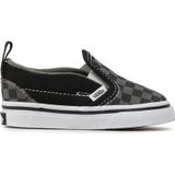 Sneakers - Textiel - Geruit - Elastische Inzetstukken - Platte Hak