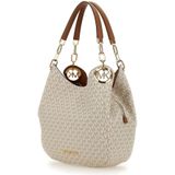 Michael Kors Lillie Chain Tote L Dames Schoudertas -Wit