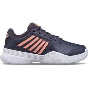 K-Swiss Court Express Omni tennisschoenen voor kinderen, uniseks, meerkleurig (Graystone Peach Nectar White)