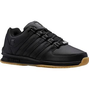K-Swiss Sneaker voor heren, Low Rinzler Bring-Back-Style, Black Gum 01235 050, 46 EU