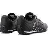 K-Swiss - ARVEE 1.5 - Klassieke Sneakers - Zwart Wit Zilver - Leer/Textiel