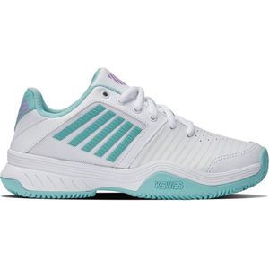 K-Swiss - Court Express - Tennisschoenen - Wit - Leer/Textiel - Rubberen Buiten- en Cmeva Tussenzool