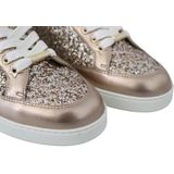 Jimmy Choo - Miami ogml - Leren Sneakers - Goud en Ballet Pink