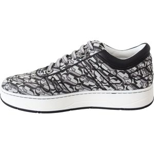 Jimmy Choo - Hawaii/F Jlx - Glitterende Slip-On Sneakers - Zilver en Zwart