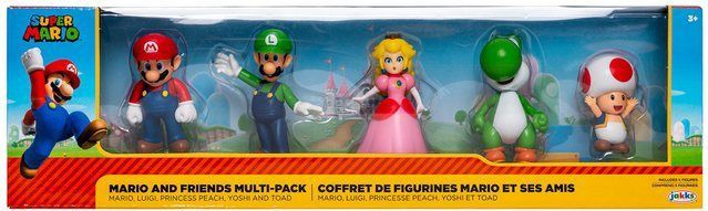 Super Mario Mini Action Figure - Mario and Friends Multi-Pack (5 figures)