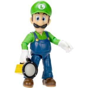 Super Mario - Luigi-figuur - 13 cm - Officiële Licentie - Met Accessoirelamp
