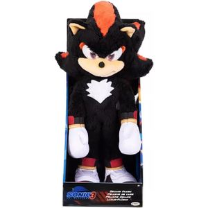 Sonic 3 The Hedgehog De Film | Officiële Sega Gelicentieerde Shadow Knuffel | 33 cm | Zacht | Realistische Details | Sprankelende Ogen | Kinderknuffel | Verzamelobject | Geschenkidee Kind 3 Jaar+