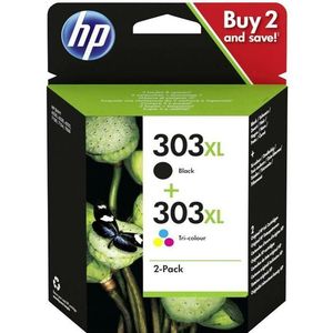 HP 303XL 2-Pack Tri-color/Black Original Ink Cartridge Combo inktcartridge 2 stuk(s) Origineel Hoog (XL) rendement Zwart, Cyaan, Magenta, Geel