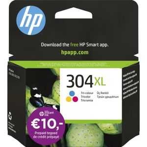 HP 304XL Tri-color Original Ink Cartridge inktcartridge 1 stuk(s) Origineel Hoog (XL) rendement Cyaan, Magenta, Geel