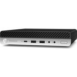 HP ProDesk 600 G4 Intel® Core™ i5 i5-8500T 8 GB DDR4-SDRAM 256 GB SSD Windows 10 Pro Mini PC Zwart