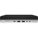 HP ProDesk 600 G4 Intel® Core™ i5 i5-8500T 8 GB DDR4-SDRAM 256 GB SSD Windows 10 Pro Mini PC Zwart