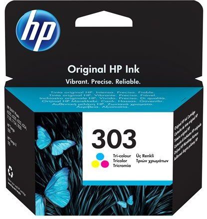 HP 303 Tri-color Original Ink Cartridge inktcartridge 1 stuk(s) Origineel Normaal rendement Cyaan, Magenta, Geel