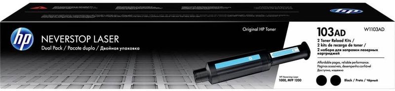 HP Toner 103A (W1103AD) Zwart Multipack