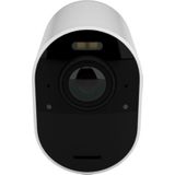 Arlo Ultra 2 draadloze WiFi-beveiligingscamera voor buiten, 4K UHD, 180˚ kleurennachtzicht, sirene, bewegingsdetectie, 2-weg-audio, Smart Hub vereist, incl. proefp. Arlo Secure, 1 cam, wit