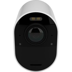 Arlo Ultra 2 draadloze WiFi-beveiligingscamera voor buiten, 4K UHD, 180˚ kleurennachtzicht, sirene, bewegingsdetectie, 2-weg-audio, Smart Hub vereist, incl. proefp. Arlo Secure, 1 cam, wit