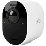 Arlo Ultra 2 draadloze WiFi-beveiligingscamera voor buiten, 4K UHD, 180˚ kleurennachtzicht, sirene, bewegingsdetectie, 2-weg-audio, Smart Hub inbegrepen, incl. proefp. Arlo Secure, 3 cam-kit, wit