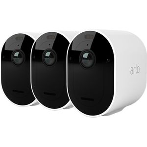 Arlo Pro 5 2K+ draadloze beveiligingscamera voor buiten - 3 IP-Camera's, wit