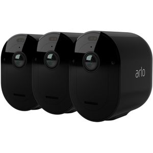 Arlo Pro 5 Draadloze WiFi Beveiligingscamera Buiten, 2K+ HDR, 160˚ Verbeterd Kleurennachtzicht, Sirene, Bewegingsdetectie, 2-Weg-Audio, 8 mnd Batterij, Arlo Secure Plan Proefperiode, 4 Cam, Wit