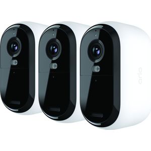 ARLO ESSENTIAL2 2K OUTDOOR CAMERA 3-PACK VMC3350-100EUS IP-Bewakingscameraset WiFi Met 3 cameras 2688 x 1520 Pixel