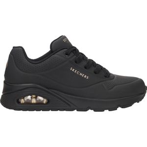 Skechers Uno - Stand On Air Dames Sneakers - Zwart