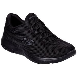 Skechers Summits sneakers voor dames, Zwart, 36 EU, Schwarz Schwarz 01, 35.5 EU