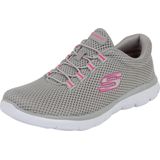 Sportschoenen voor Dames Skechers Mesh Bungee Slip-On Beige
